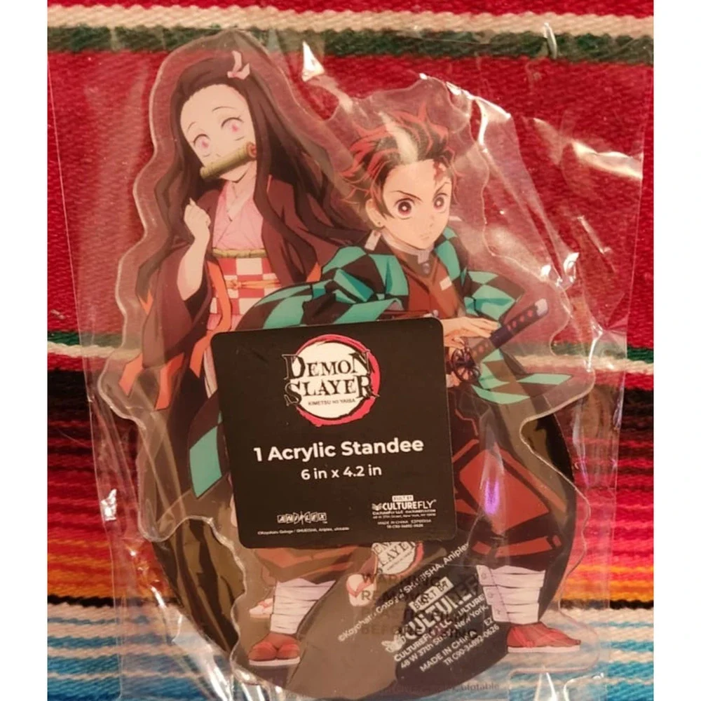 Demon Slayer goodie box, Crossbody, tumbler, standee, blanket, beanie